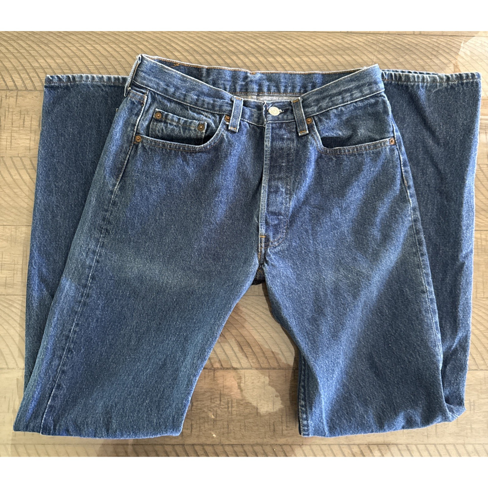Vintage Levi's 501 Denim Jeans W32 L36 Woman Made in USA WPL 423
